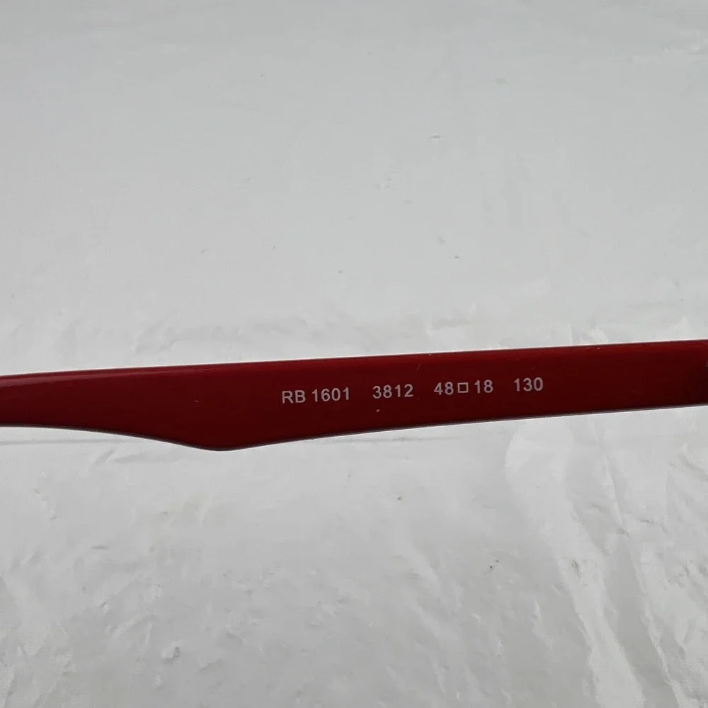 Ray-Ban Eyeglasses Kids RB1601 3812 Red Gray Crystal 48-18-130 Frames Only EUC